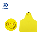 La gestión animal marca amarillo visual de la ayuda con etiqueta de la impresión por láser de la etiqueta u otro