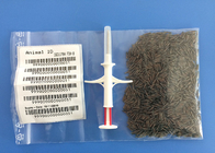 Microchip de seguimiento animal de 134,2 kilociclos con número de identificación de 15 dígitos