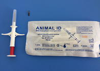 Microchip con la jeringuilla, microchip ICAR del perro de la búsqueda del RFID de la identificación del animal doméstico aprobado