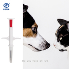microchip blanco del estándar de ISO de 1.4*8m m para los perros/gato