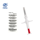 ISO11784/5 fdx-b 15 dígitos de identificación Microchip implantable con6 etiqueta de código de barras adhesivo