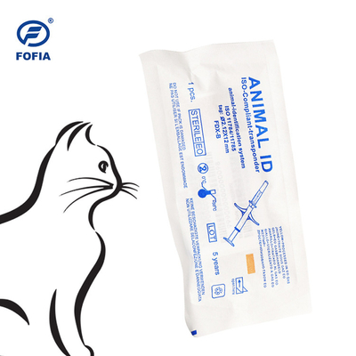 Microchip de rastreo de identificación de animales de 134khz 2.12mm EM4305 LF Tag para granja