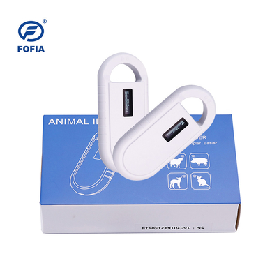 número blanco del dígito del lector 15 de la identificación del animal doméstico de 134.2khz USB del escáner animal del microchip