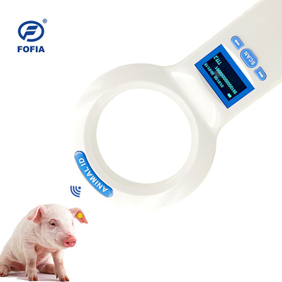 batería animal del lector 3AA del escáner del microchip de la etiqueta de 134.2Khz RFID