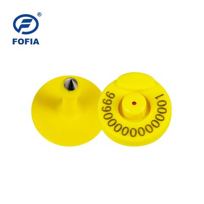 FOFIA RFID etiqueta de oído electrónico etiquetas de seguimiento de animales con termómetro para ganado ovino