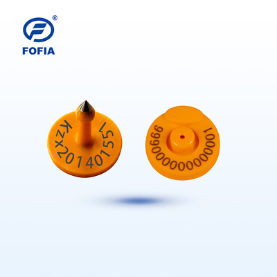 FOFIA RFID etiqueta de oído electrónico etiquetas de seguimiento de animales con termómetro para ganado ovino