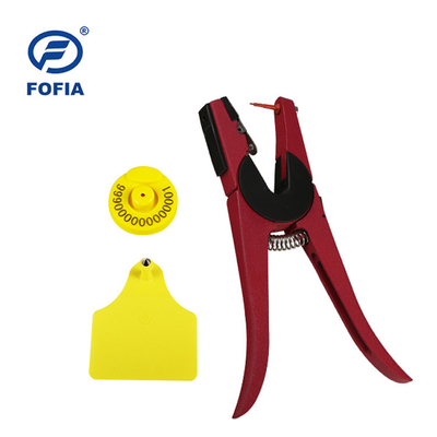 FOFIA RFID etiqueta de oído electrónico etiquetas de seguimiento de animales con termómetro para ganado ovino