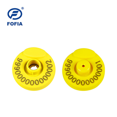FOFIA RFID etiqueta de oído electrónico etiquetas de seguimiento de animales con termómetro para ganado ovino