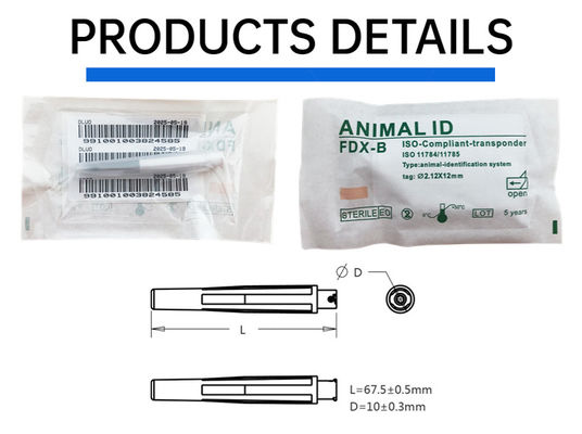 Una nueva generación de microchip de identificación implantable 2 en 1 para todo tipo de animales ZS005