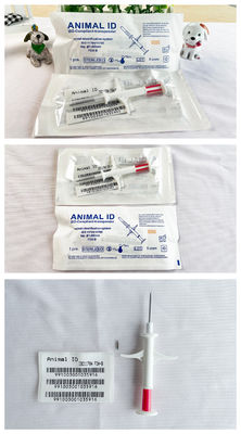 Microchip de identificación de jeringa esterilizada certificado por ICAR con estándar ISO11784/5 FDX-B y esterilización con gas EO para animales