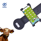 Portable del lector de etiqueta de oído del ganado de Bluetooth con la batería de litio, color negro
