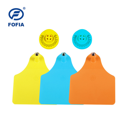 ET902 etiquetas de oreja TPU RFID personalizadas grabadas con láser etiquetas de oreja de ganado con identificación numerada para uso en granjas de vacas, cerdos, ovejas y conejos