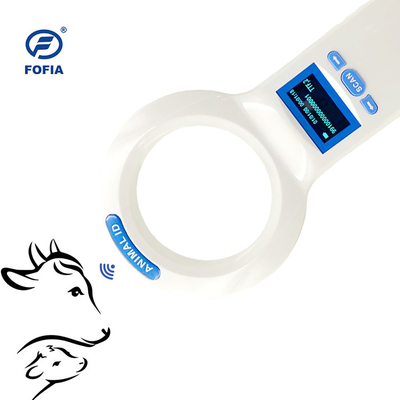 Etiqueta animal portátil del lector 134.2khz del escáner del microchip del RFID