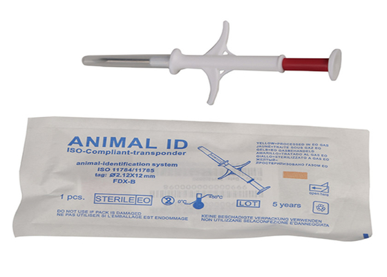 microchip de la identificación del animal doméstico de 2.12*12m m, identificación de Cat Tracker Microchip For Pet que sigue los transpondores inyectables