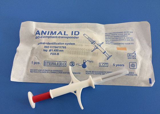 El microchip que seguía el dispositivo para los perros 1.4*8m m, EM4305 encontró los transpondores inyectables del microchip del animal doméstico