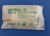 Microchip animal del estándar de ISO de la aguja 134.2khz del microchip de la identificación con los transpondores inyectables del inyector