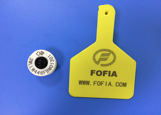 Aduana de alta frecuencia de la etiqueta de oído del animal RFID con -30°C a los temporeros de la operación 50°C