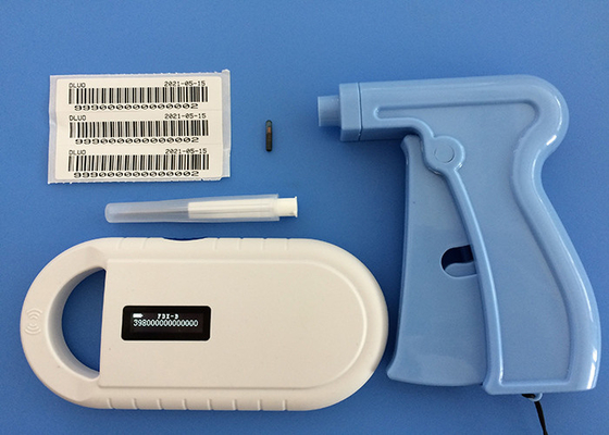 Embalaje desechable Microchip de transponder ISO para la identificación de animales con aplicador reutilizable