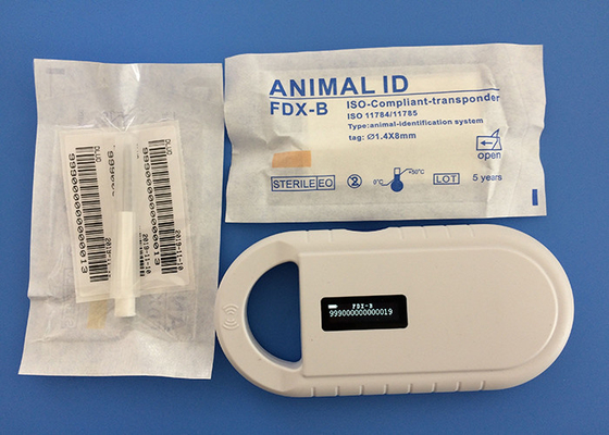 Microchip reutilizable 1.4*8m m del transpondor de Rfid ISO con la frecuencia 134.2KHz