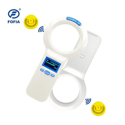 Escaner de microchip RFID con USB con 3 AA y reloj de mano de sistema incorporado