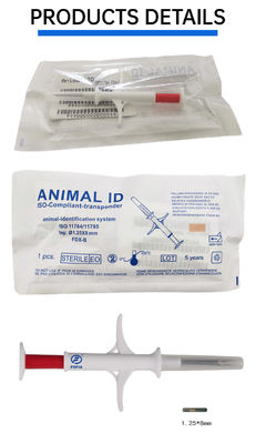 Fofia 2026 Venta caliente RFID 134.2kHz Microchip de identificación de animales Tipo de etiqueta de oído integrado ZS009 a prueba de agua para inyección de mascotas de ganado