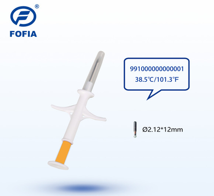 HT002 Chip de temperatura animal inyectable para la salud y el bienestar de los animales