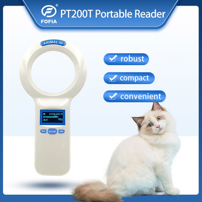 Lector portátil de microchip de transpondedor ISO USB transferible para identificación de mascotas