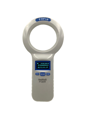 Lector portátil de microchip de transpondedor ISO USB transferible para identificación de mascotas