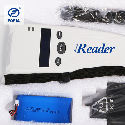Escáner de microchip de animales portátil multifuncional / lector de identificación de animales