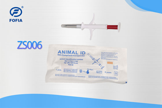 Certificado ICAR Nuevo microchip RFID resistente al agua para animales duradero ZS006 con IP67 para etiqueta de inyección de perros, gatos, vacas, cerdos, ovejas y mascotas