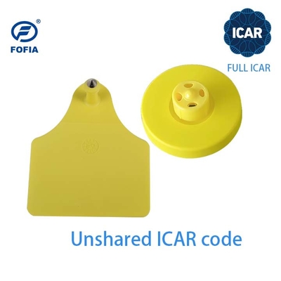 Etiquetas de oído de bovino con certificación FDX-B FULL ICAR 134.2khz Etiquetas de oído RFID