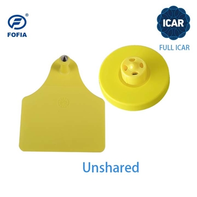 Etiquetas de oído de bovino con certificación FDX-B FULL ICAR 134.2khz Etiquetas de oído RFID