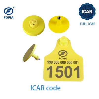 ICAR 125KHZ/134.2KHZ RFID etiquetas auditivas de animales RFID electrónica de baja frecuencia para el seguimiento de animales