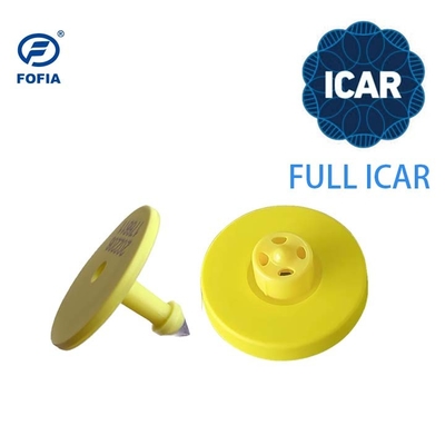 Full ICAR 125KHZ/134.2KHZ RFID etiquetas de oído de animales RFID electrónica de baja frecuencia para el seguimiento de animales