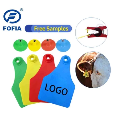 Etiqueta Visual RFID Mini/Mediana/Grande para Gestión Animal Impresión Láser Soporte 134.2 Khz Amarillo u Otro Color