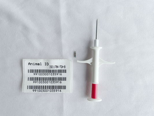 Kit de jeringas con microchip HT003   ISO FDX-B Chip RFID con sensor de temperatura para ganado