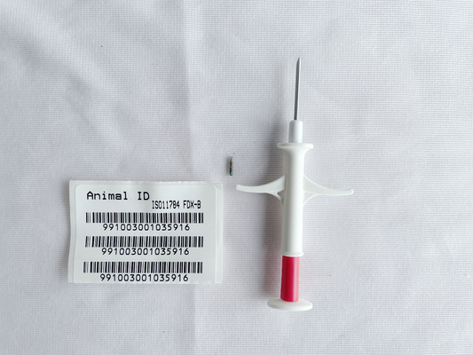 Microchip de identificación animal ISO11784/5 FDX-B para monitoreo y gestión de la temperatura animal