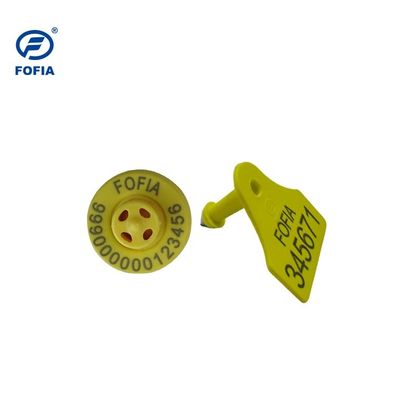 FULL ICAR ET908 Etiquetas de oído electrónico circular con lector BLE para la identificación de animales y código ICAR no compartido ISO11784/5