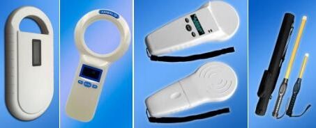 Handheld RFID Microchip Reader with ISO11784/5 FDX-B Standard 1000 Data Storage and 3 AA Battery Power