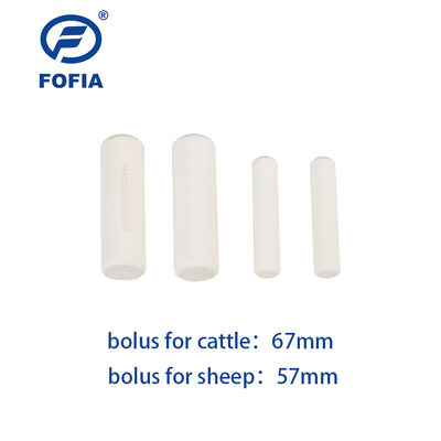 Función reticuloruminal blanca Rumen de ganado Bolus Mediciones de pH inalámbricas inteligentes Chip de sensor de temperatura ISO11784 5 FDX B