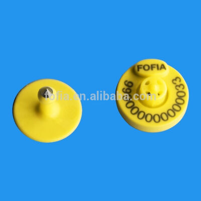 PVC 1342khz FDXB Distanza media Eartag ganado Lector RFID Compatible con tarjetas de apoyo
