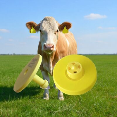 134.2kHz ISO11784/5 FDX-B Etiqueta auditiva electrónica con tensión de 350 N para la identificación del ganado