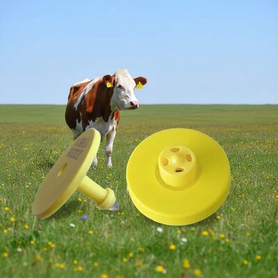 Etiqueta auditiva RFID de 134,2 kHz duradera para ganado con diseño estándar e impermeable ISO11784/5 FDX-B