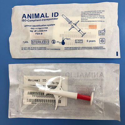 Microchip anticolisión ISO11784/5 del transpondor del estándar ISO 134.2Khz etiquetas de 1,25 * de 8m m