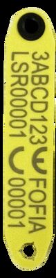 RFID resistente a altas temperaturas, anti derramamiento, etiqueta de oído electrónica integrada para ovejas con material TPU y chip RFID incorporado