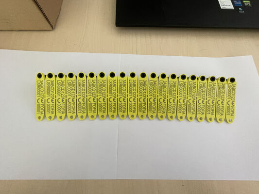RFID resistente a altas temperaturas, anti derramamiento, etiqueta de oído electrónica integrada para ovejas con material TPU y chip RFID incorporado