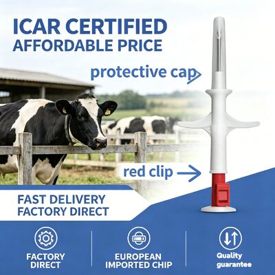 Chip de identificación de mascotas ultrapequeño ZS007 - Certificado por ICAR para clínicas veterinarias PP Microchip Animal Tracker