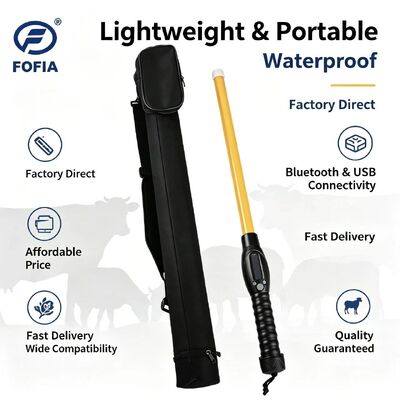 Lector portátil de RFID con Bluetooth 5 USB Transmisión de datos tipo C y lectura a larga distancia para la gestión del ganado