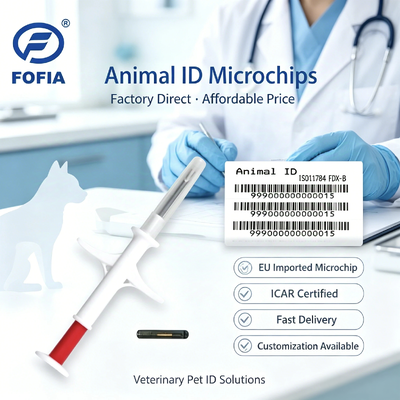 Microchip implantable esterilizado ICAR con ISO11784/5 FDX-B para la identificación de animales