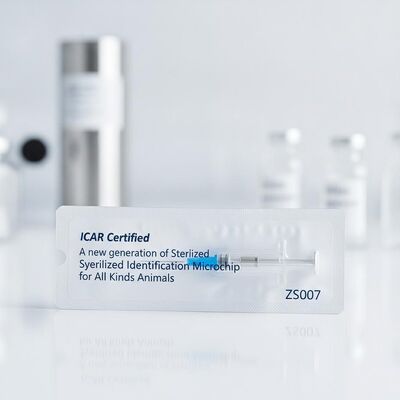 Certificado ICAR Una nueva generación de microchip de identificación de jeringa esterilizada para todo tipo de animales ZS007